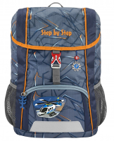 Step by Step 'Helicopter Sam' Kid Kindergarten-Rucksack 380g 13l 3-tlg. blau-orange