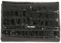 Picard 'Auguri' Abendtasche mit Schultergurt echt Rindleder schwarz