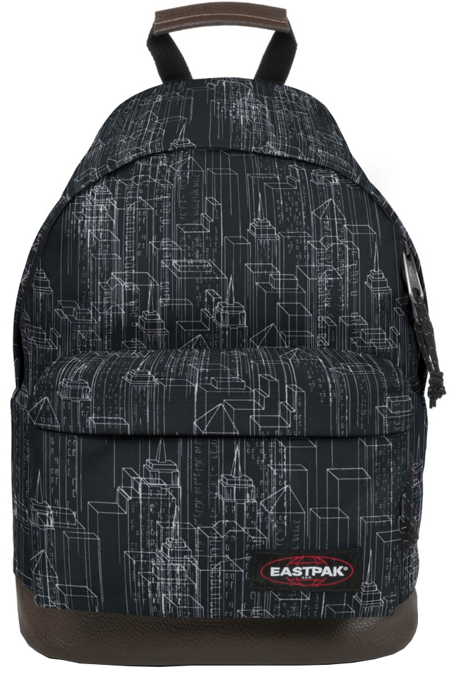 Eastpak 'Wyoming' Rucksack mit Lederboden 24l black blocks