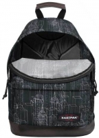 Eastpak 'Wyoming' Rucksack mit Lederboden 24l black blocks