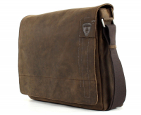 Strellson 'Richmond' Messenger groß echt Leder dark brown