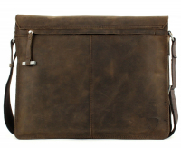 Strellson 'Richmond' Messenger groß echt Leder dark brown