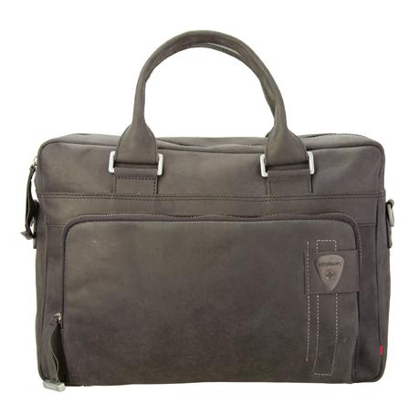 Strellson 'Richmond' SoftBriefcase echt Leder dark brown