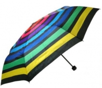 Happy Rain 'Flash' Faltschirm manuell Super-Mini multicolor stripes