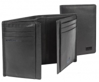 Mano 'Certo' Brieftasche klein echt Leder hochformat schwarz