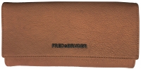 Fredsbruder 'Wallet Easy Iconic' Damenbörse echt Leder cognac