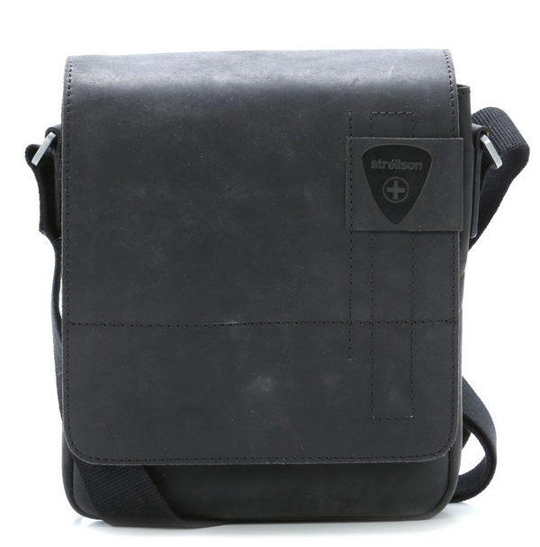 Strellson 'Richmond' Messenger klein echt Leder schwarz
