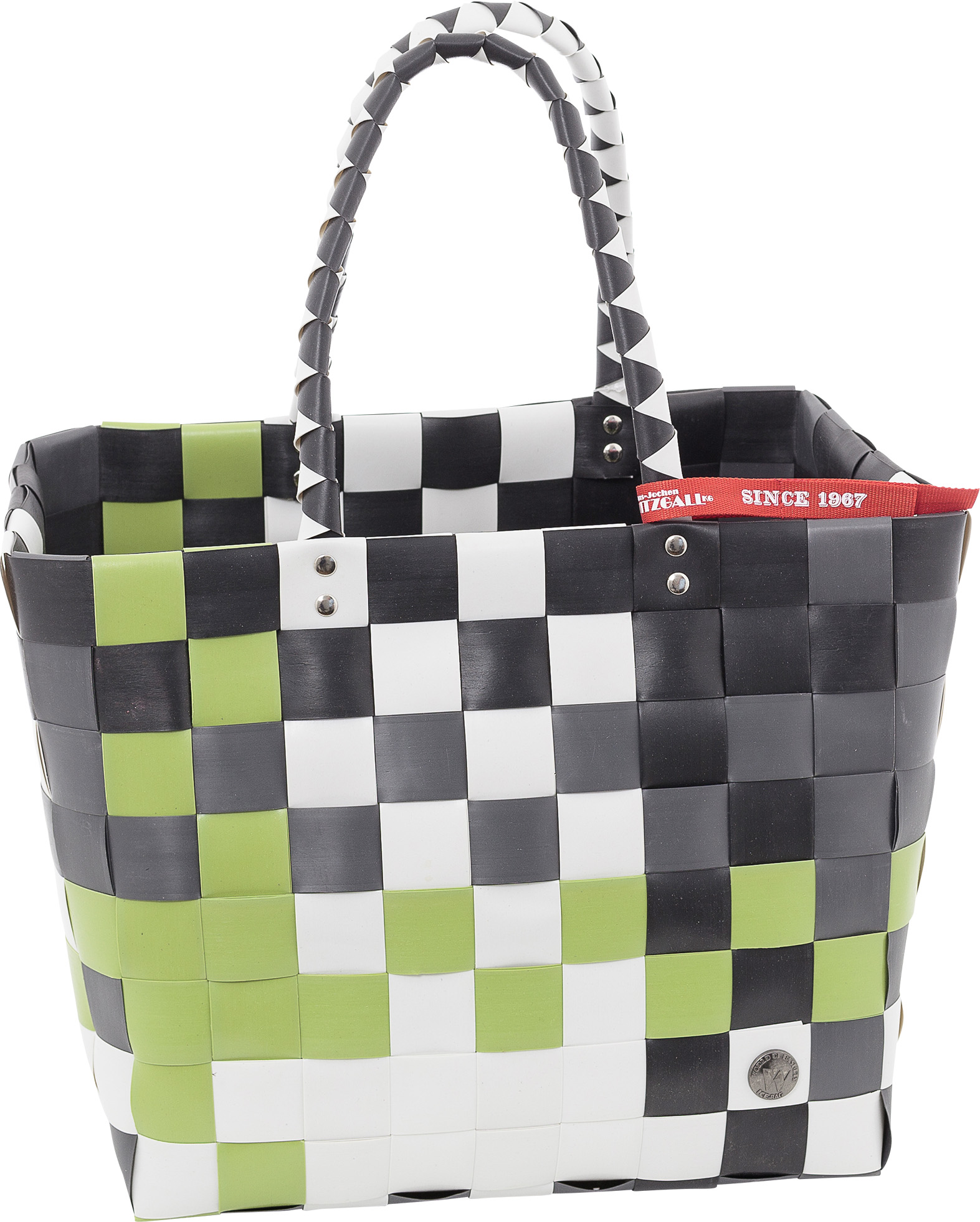 Witzgall 'ICE-BAG Flechttasche' Klassiker Kunststoff grün/grau/weiß/schwarz licht-und farbecht Witzgall 'ICE-BAG Flechttasche' Klassiker Kunststoff grün/grau/weiß/schwarz licht-und farbecht