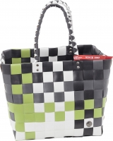 Witzgall 'ICE-BAG Flechttasche' Klassiker Kunststoff grün/grau/weiß/schwarz licht-und farbecht