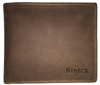 STRECK 'Old School' Scheintasche echt Leder sattel-braun