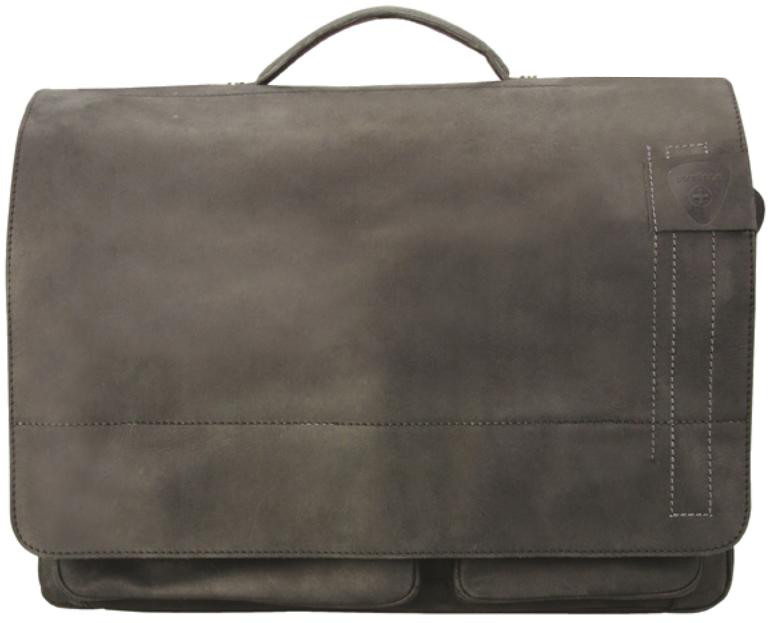 Strellson 'Richmond' BriefBag XL echt Leder dark-brown