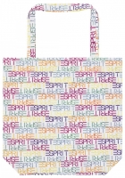 Esprit 'Super Mini with shopper' Faltschirm letter dance white