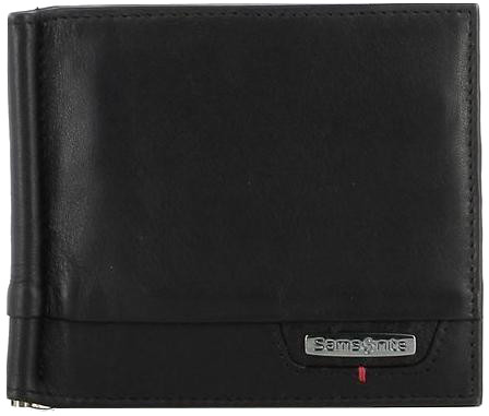 Samsonite 'PRO-DLX 4S SLG' Herrenbörse Dollarclip Querformat echt Leder schwarz