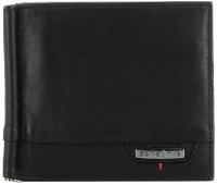 Samsonite 'PRO-DLX 4S SLG' Herrenbörse Dollarclip Querformat echt Leder schwarz
