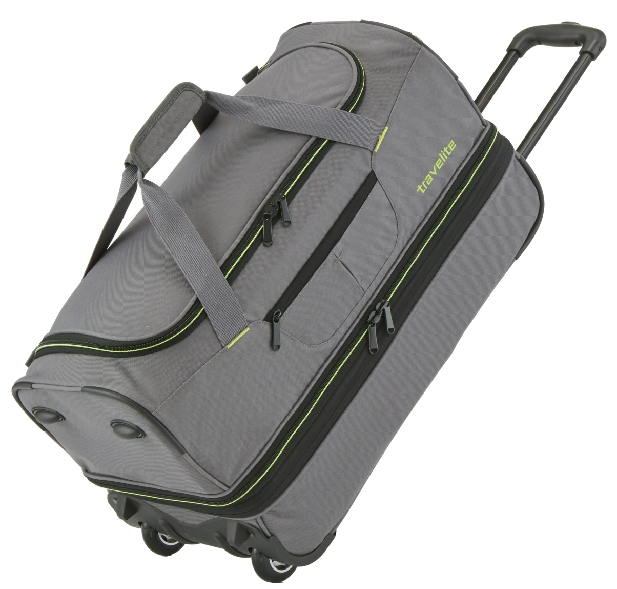 Travelite 'Basics' Trolley RT 55cm 2,3kg 51/64l grau/grün