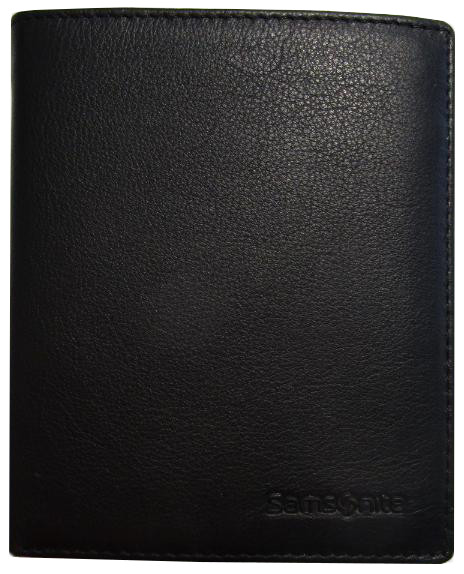 Samsonite 'Wallet 5' Kombibörse echt Rindleder Prägung schwarz