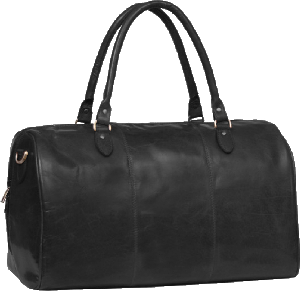 Justified Bags 'Max' Weekender echt Leder schwarz