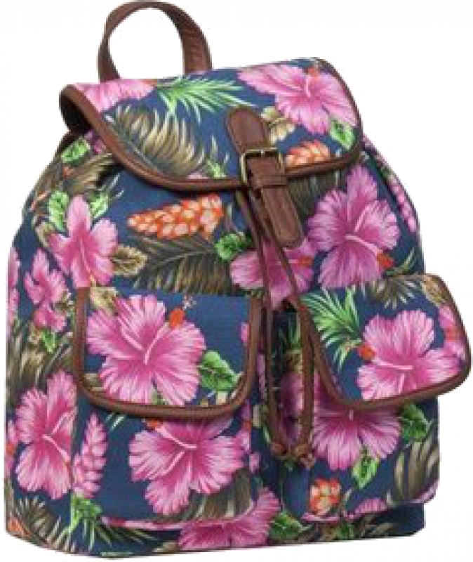 New-Rebels 'Sunshine' Rucksack blue pink Flower