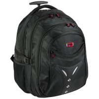 New-Rebels 'Cross' Basic Rucksack- Trolley Spinnstoff schwarz
