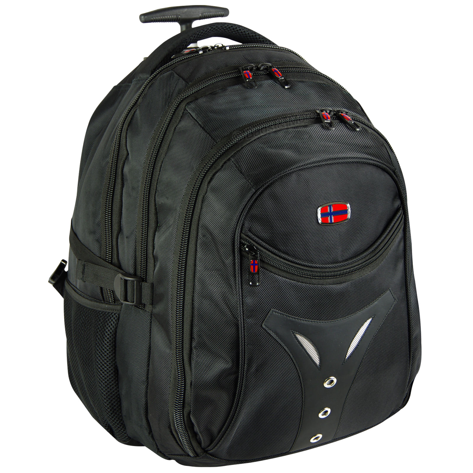 New-Rebels 'Cross' Basic Rucksack- Trolley Spinnstoff schwarz