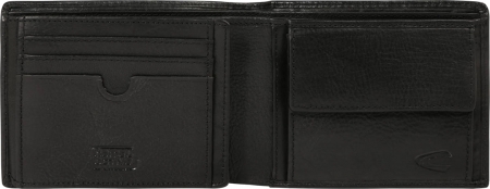 Camel Active 'Japan' Scheintasche mit RFID-Schutz echt Rindleder schwarz