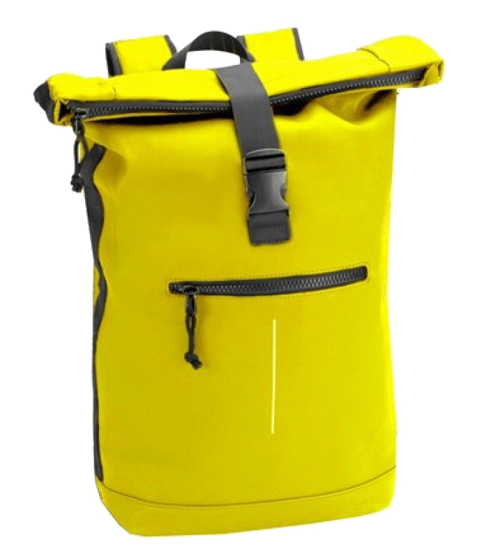 New-Rebels 'Mart' Roll-up Rucksack mit Laptopfach yellow