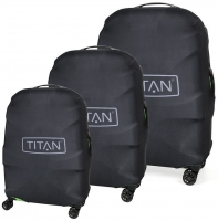 Titan 'Luggage cover X2' Überzug für Trolley S 55cm schwarz