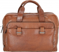Strellson 'Sutton' Briefbag  echt Leder cognac