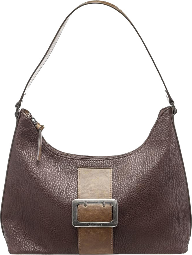 Tamaris 'Lee' Hobo Bag dark brown combination Grainy