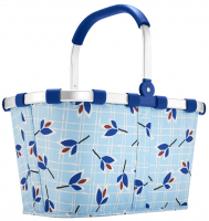 Reisenthel 'Carrybag' Einkaufskorb mit Alurahmen leaves blue