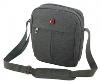 New Bags 'Business' Schultertasche aus Spinnstoff dunkelgrau