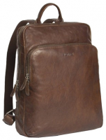 Justified Bags 'Everest' Laptoprucksack echt Leder cognac