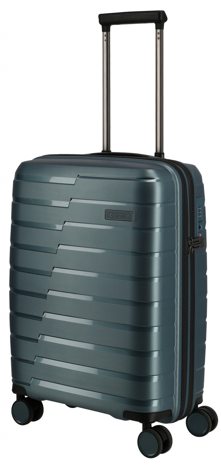 Travelite 'Air Base' 4-Rad Trolley S 55cm 2,1kg 37l eisblau