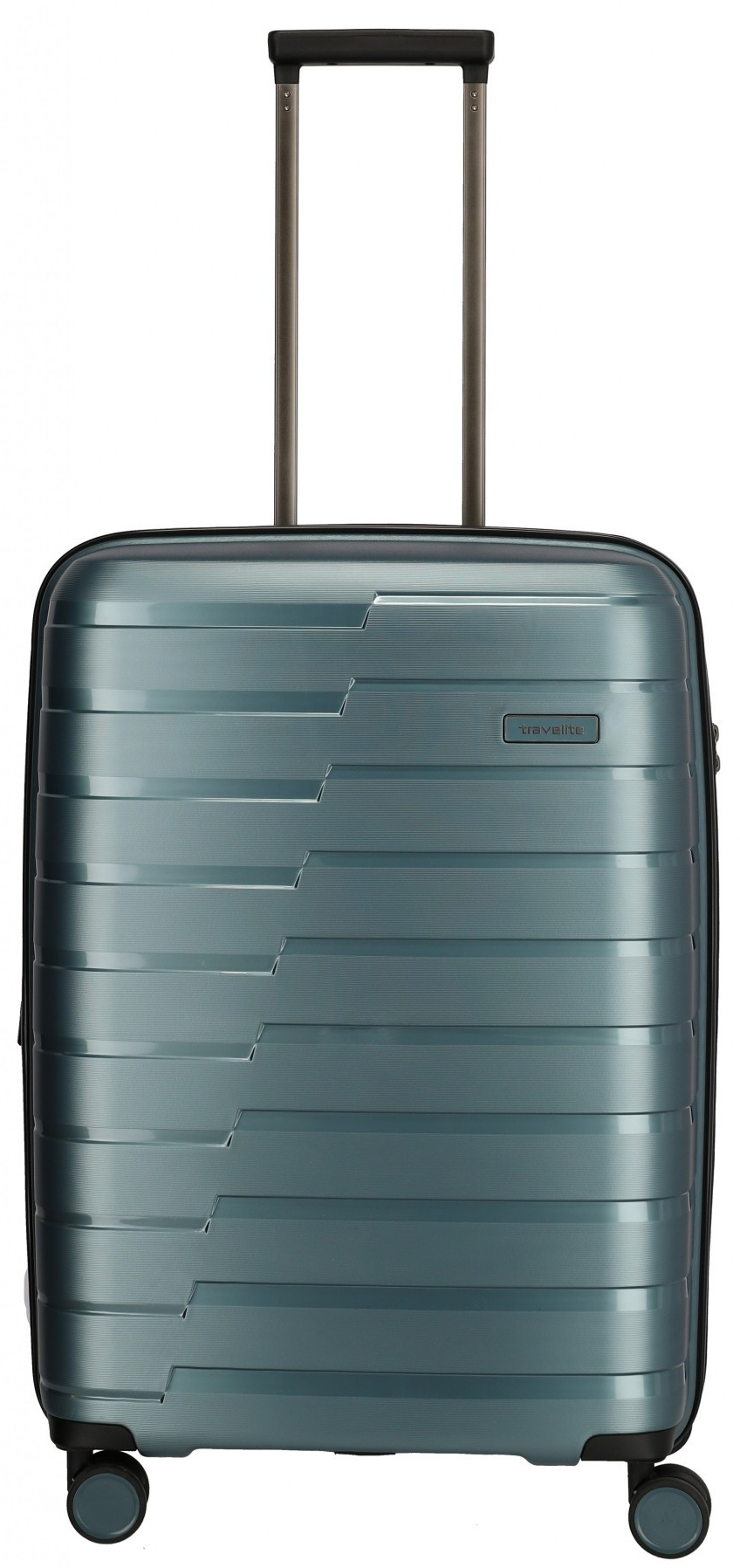 Travelite 'Air Base' 4-Rad Trolley M 67cm 3,2kg erweiterbar 71/82L Eisblau