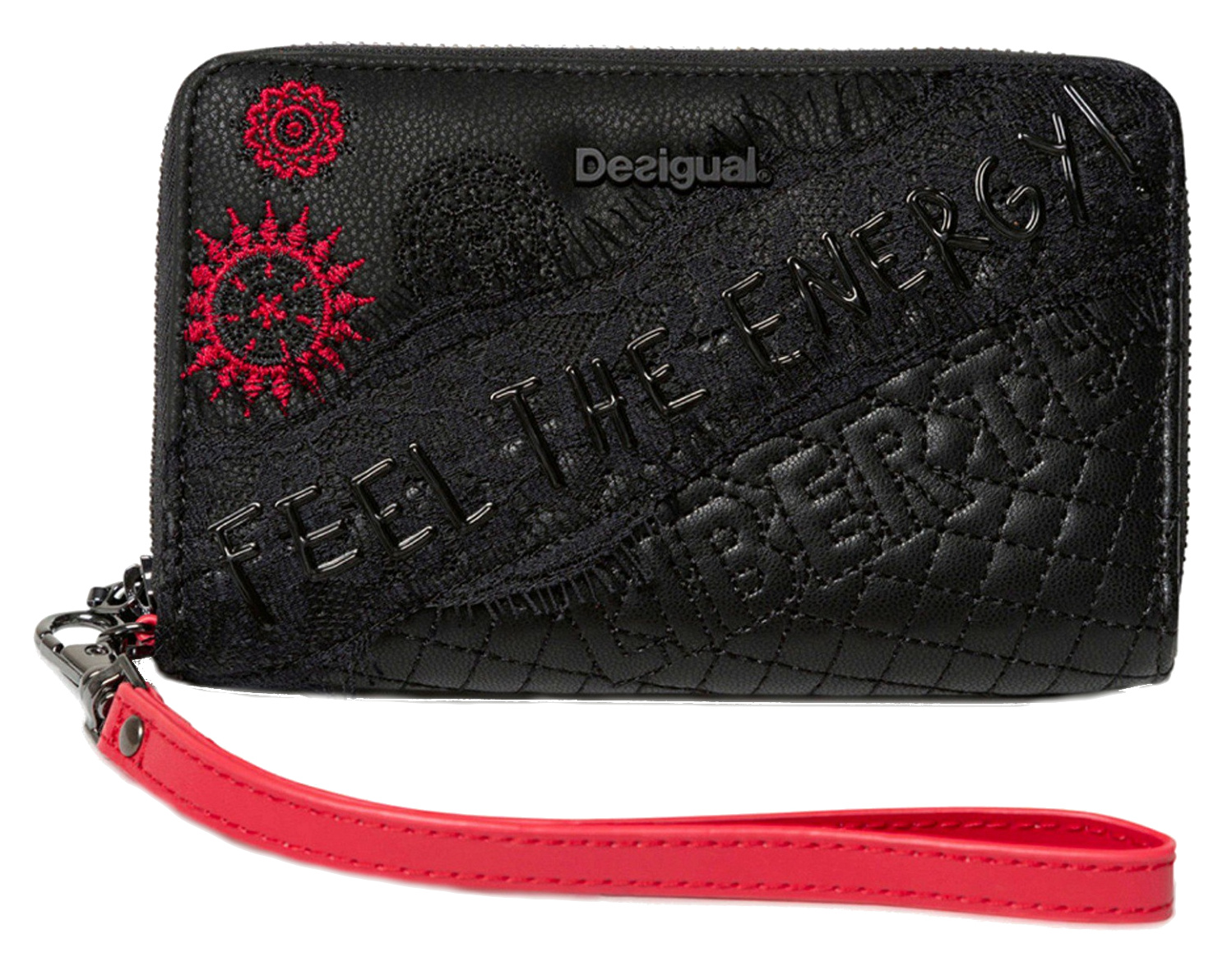 Desigual 'Mone Rep Comunika Mini Zip' Geldbörse negro