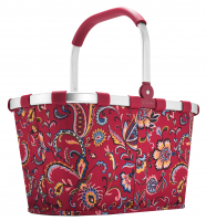 Reisenthel 'Carrybag' Einkaufskorb mit Alurahmen paisley ruby