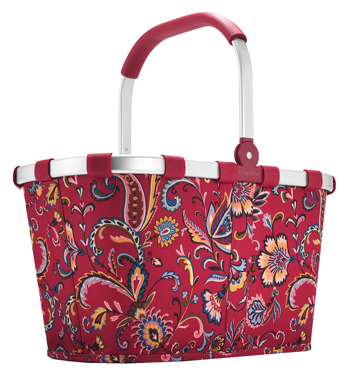 Reisenthel 'Carrybag' Einkaufskorb mit Alurahmen paisley ruby