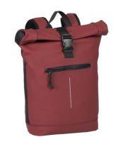 New Rebels 'Mart' Roll-up Rucksack mit Laptopfach burgundy