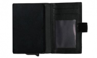 Travel N Meet Kartenetui RFID echt Leder schwarz
