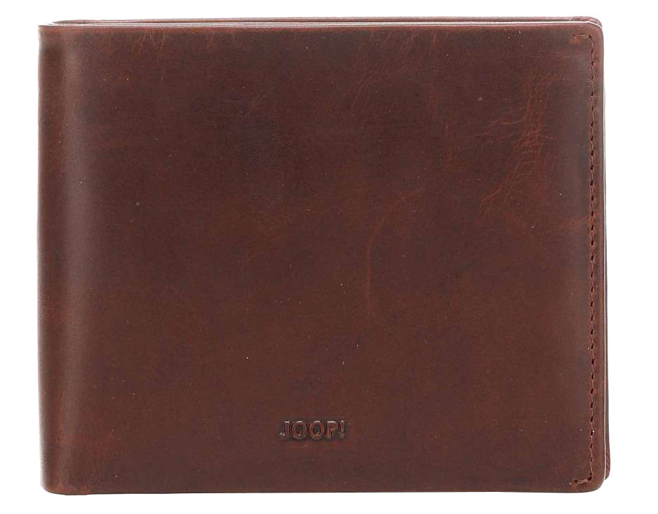 Joop Loreto 'Ninos' Billfold MH10 Börse Querformat RFID-Schutz echt Leder dark brown