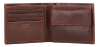 Joop Loreto 'Ninos' Billfold MH10 Börse Querformat RFID-Schutz echt Leder dark brown