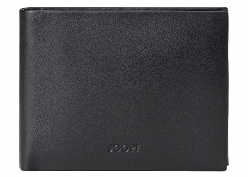 Joop Loreto Billfold black Leder echt MH9 Börse Querformat \