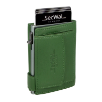 Secwal2 'Vintage' Kartenetui Geldbeutel RFID Leder grün