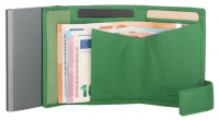Secwal2 'Vintage' Kartenetui Geldbeutel RFID Leder grün