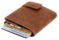 Secwal2 Kartenetui Geldbeutel RFID Leder cognac