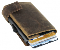 Secwal2 Kartenetui 'Hunter' Geldbeutel RFID Leder braun