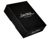 Secwal1 Kartenetui RV RFID echt Leder schwarz