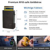 Secwal2 Kartenetui Geldbeutel RFID Leder schwarz