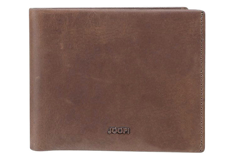 Joop Loreto 'Nestor' Billfold SH2 Kartenetui Querformat RFID safe echt Leder dark brown