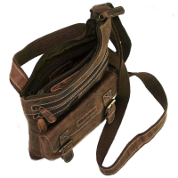 Hunter Collection Bayern Bag Schultertasche echt Rindleder braun